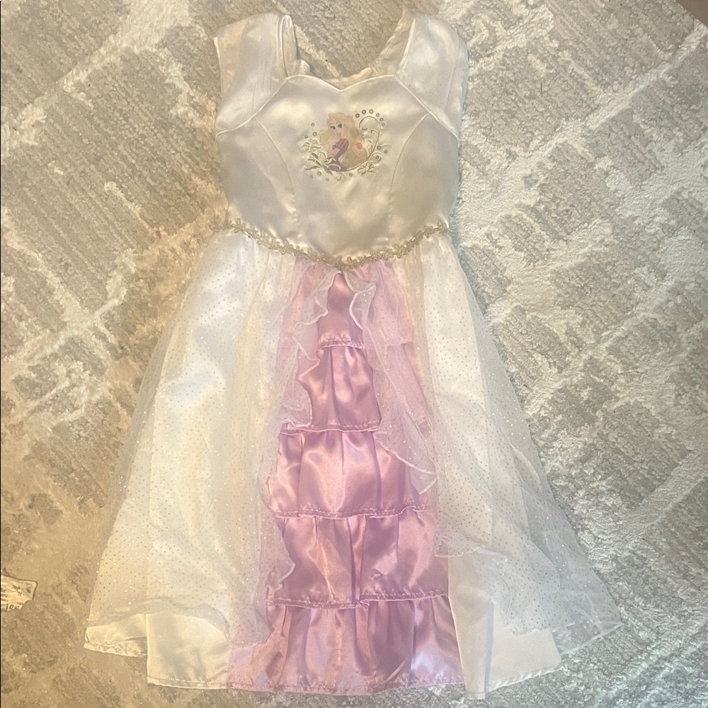 White and Pink Sleeveless Play Dress or Nighgown like new